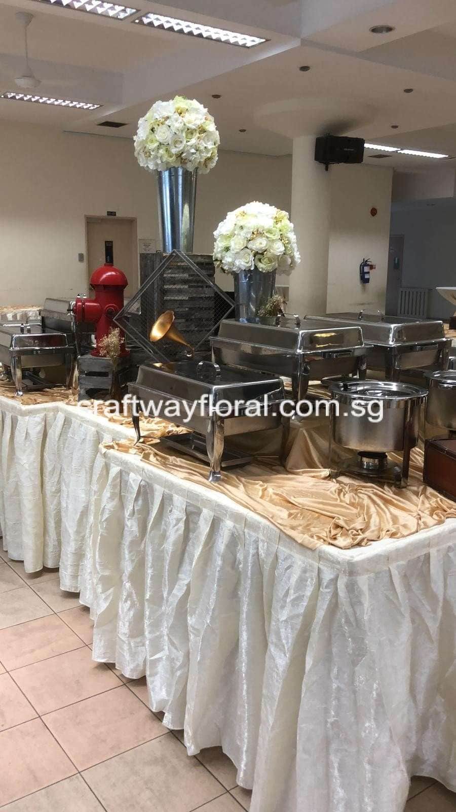 Elegant buffet table deals